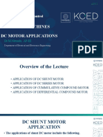 W1 - Application of Motors - Module 3 Topic 3