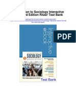 Introduction To Sociology Interactive Ebook 3rd Edition Ritzer Test Bank
