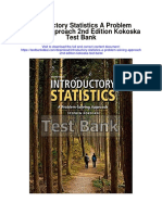 Introductory Statistics A Problem Solving Approach 2nd Edition Kokoska Test Bank