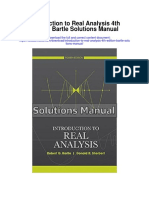 Introduction To Real Analysis 4th Edition Bartle Solutions Manual
