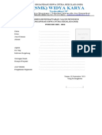 Formulir Pendaftaran Calon Pengurus Osis TP 202120
