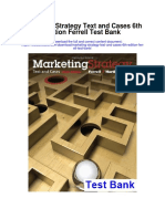 Marketing Strategy Text and Cases 6th Edition Ferrell Test Bank