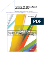 Java Programming 9th Edition Farrell Solutions Manual