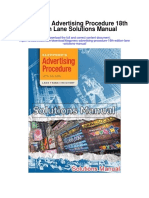 Kleppners Advertising Procedure 18th Edition Lane Solutions Manual