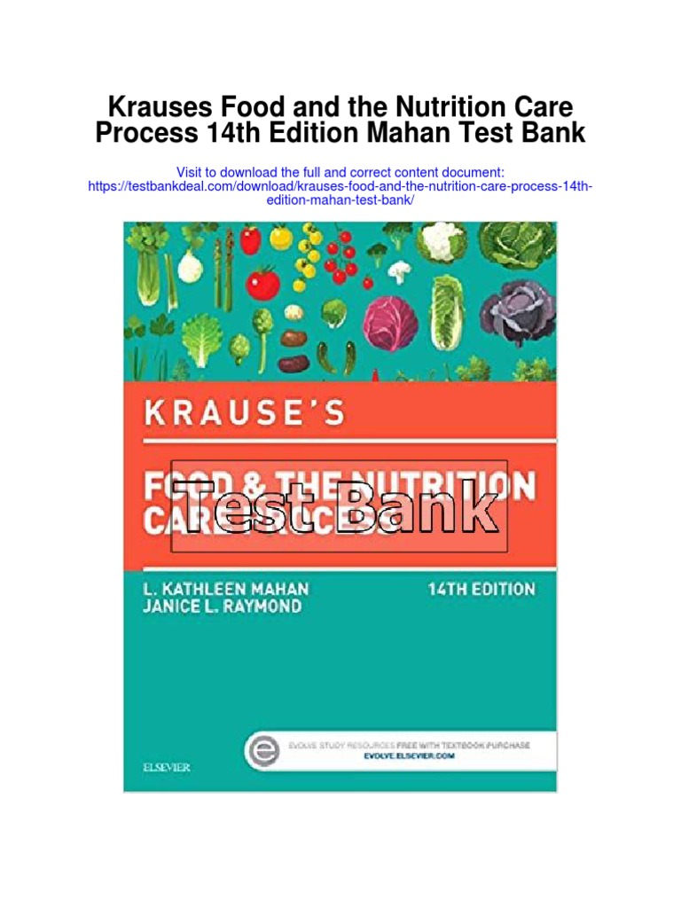 Krauses Food and The Nutrition Care Process 14th Edition Mahan Test