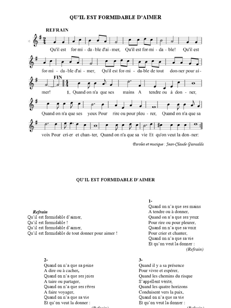 Chanson 