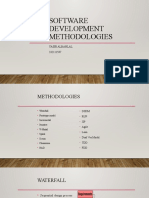 Software Development Methodologies: Yasir Albahlal 332111597