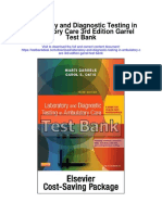 Laboratory and Diagnostic Testing in Ambulatory Care 3rd Edition Garrel Test Bank