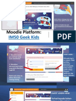 Moodle Platform IM50 Geek Kids Guideline