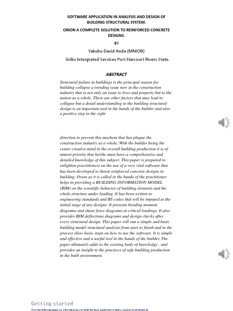 Orion Software for Structural Design | PDF | Cartesian Coordinate ...