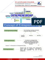 Entrepreneurship in Tourism - PRELIM