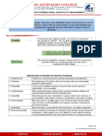 Quality Service Management - PRELIM