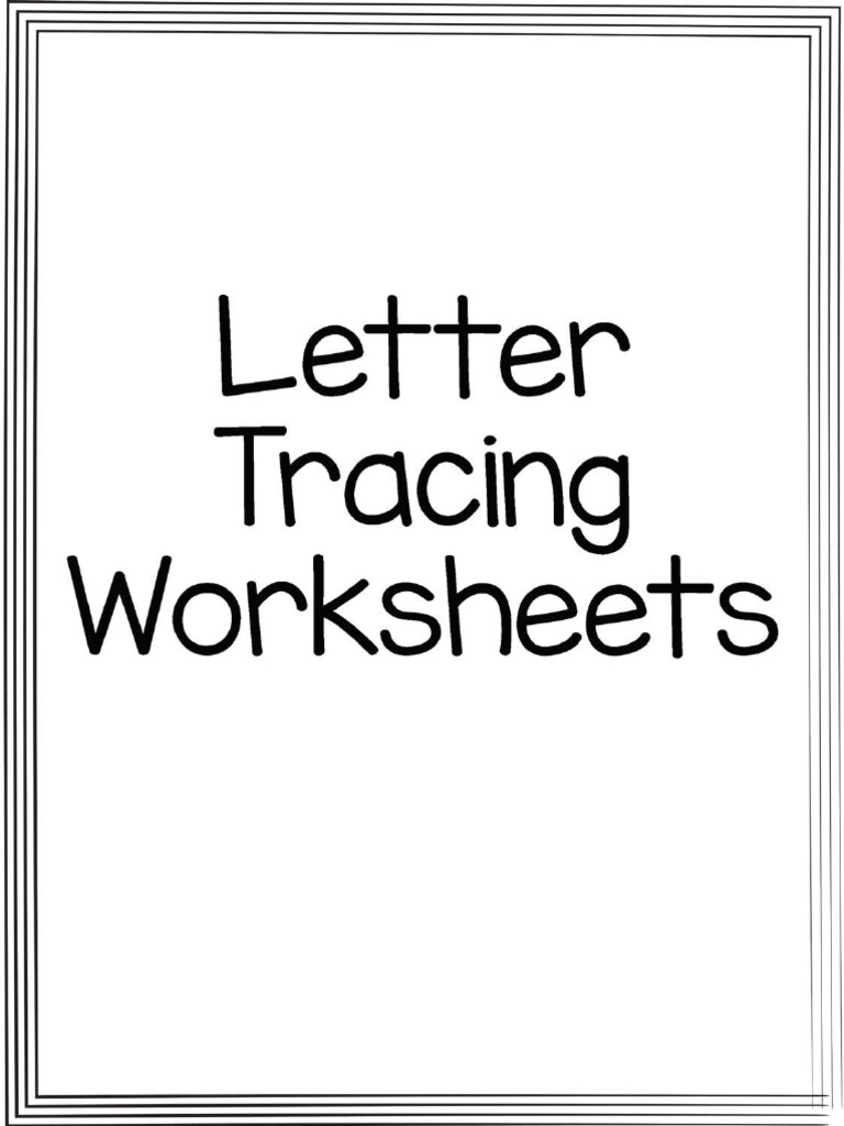 Letter Tracing Worksheets A | PDF