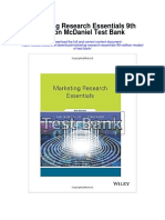 Marketing Research Essentials 9th Edition Mcdaniel Test Bank