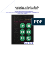 Mass Communication Living in A Media World 6th Edition Hanson Test Bank