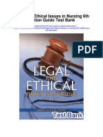 Legal and Ethical Issues in Nursing 6th Edition Guido Test Bank