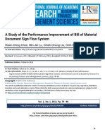 A Study of The Performance Improvement of Bill of Material Document Sign Flow System