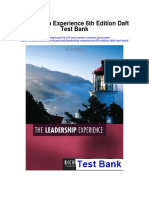 Leadership Experience 6th Edition Daft Test Bank