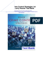 Police Crime Control Strategies 1st Edition Larry Hoover Test Bank