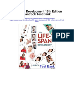 Life Span Development 16th Edition Santrock Test Bank