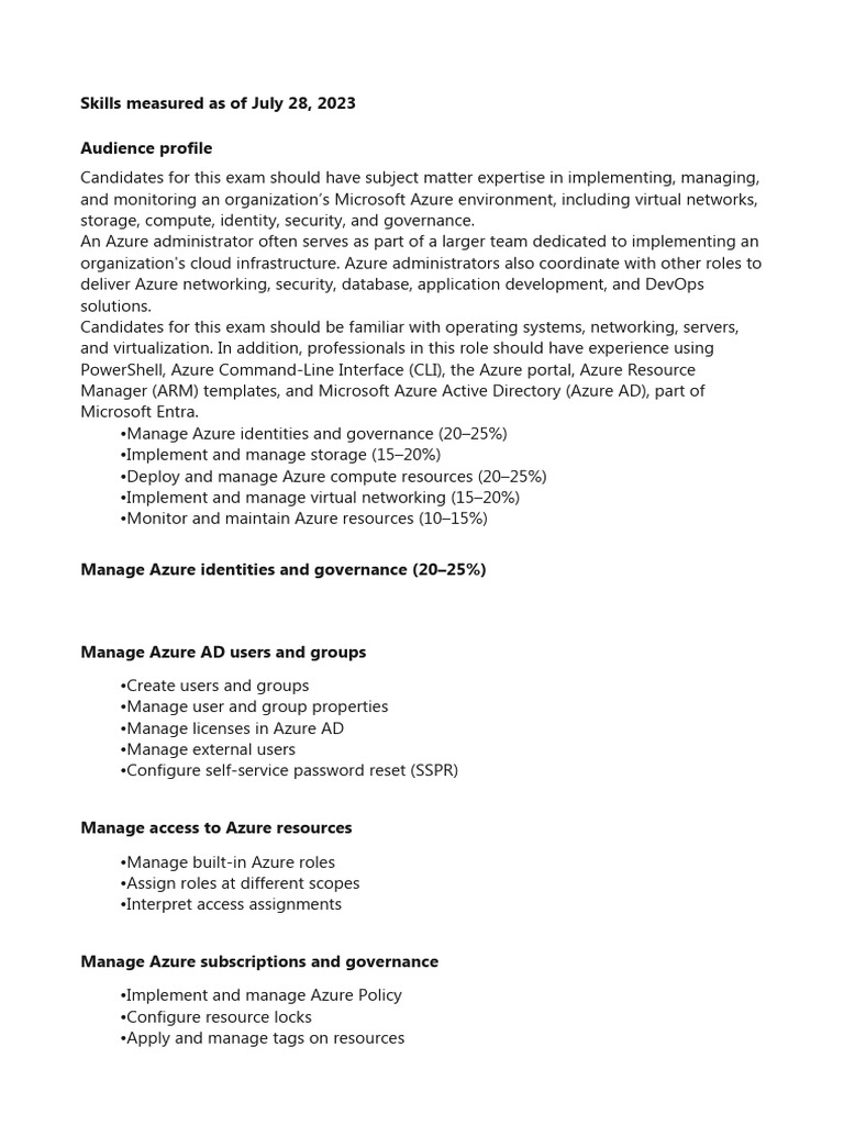 Az 104 august 2023 pdf microsoft azure active directory