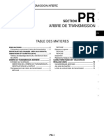 Arbre de Transmission: Table Des Matieres