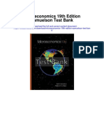 Microeconomics 19th Edition Samuelson Test Bank
