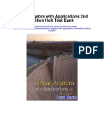 Linear Algebra With Applications 2nd Edition Holt Test Bank