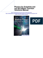 Modern Physics For Scientists and Engineers 4th Edition Thornton Solutions Manual