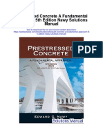 Prestressed Concrete A Fundamental Approach 5th Edition Nawy Solutions Manual