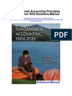 Fundamental Accounting Principles 21st Edition Wild Solutions Manual