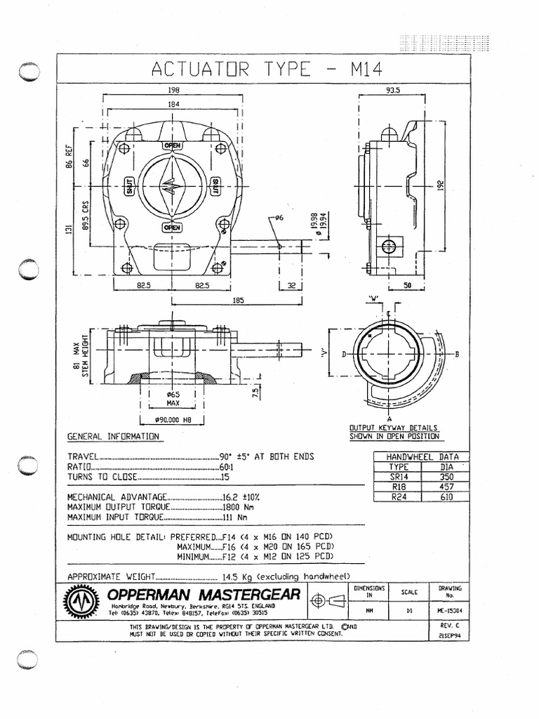 Manual Actuator Pdf Mechanical Engineering Manufactured Goods