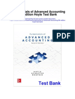 Fundamentals of Advanced Accounting 8th Edition Hoyle Test Bank