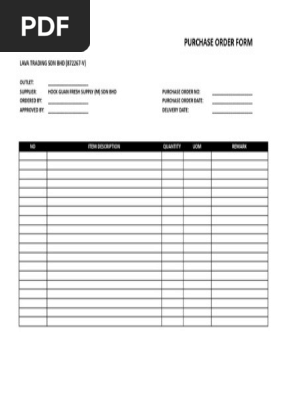 Order Form Hock Guan