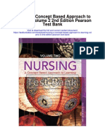 Nursing A Concept Based Approach To Learning Volume 2 2nd Edition Pearson Test Bank