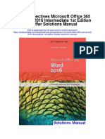 New Perspectives Microsoft Office 365 and Word 2016 Intermediate 1st Edition Shaffer Solutions Manual