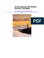 Managerial Accounting 14th Edition Garrison Test Bank