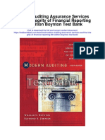 Modern Auditing Assurance Services and The Integrity of Financial Reporting 8th Edition Boynton Test Bank