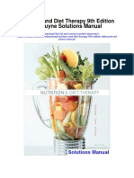 Nutrition and Diet Therapy 9th Edition Debruyne Solutions Manual