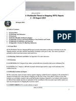 U.S. Navy Office of Naval Intelligence Worldwide Threat To Shipping (WTS) Report, 2 - 30 August 2023