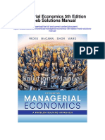 Managerial Economics 5th Edition Froeb Solutions Manual