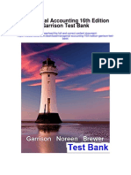 Managerial Accounting 16th Edition Garrison Test Bank
