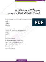 CBSE-Class-10-Science MCQ Magnetic-Effects-of-Electric-Current