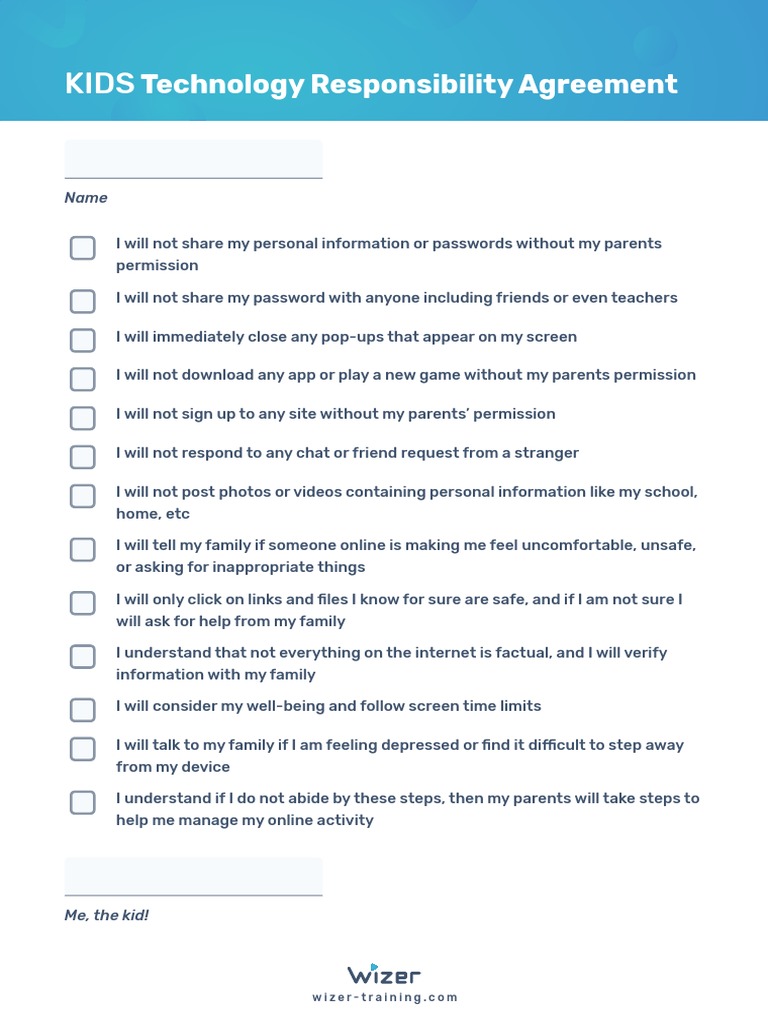 Family Tech Agreement | PDF