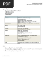 Optilia System Requirements