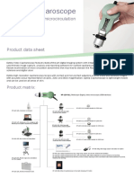 Data Sheet, Optilia Video Capillaroscope