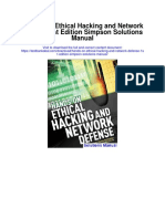 Hands On Ethical Hacking and Network Defense 1st Edition Simpson Solutions Manual