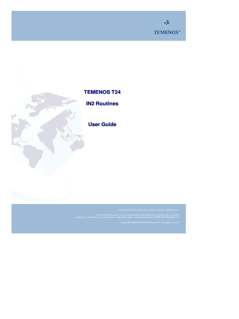 T24 IN2 Routines | PDF | Ascii | Character Encoding