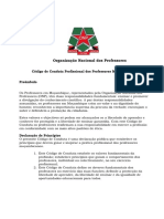 Codigo Deontologico Dos Professores