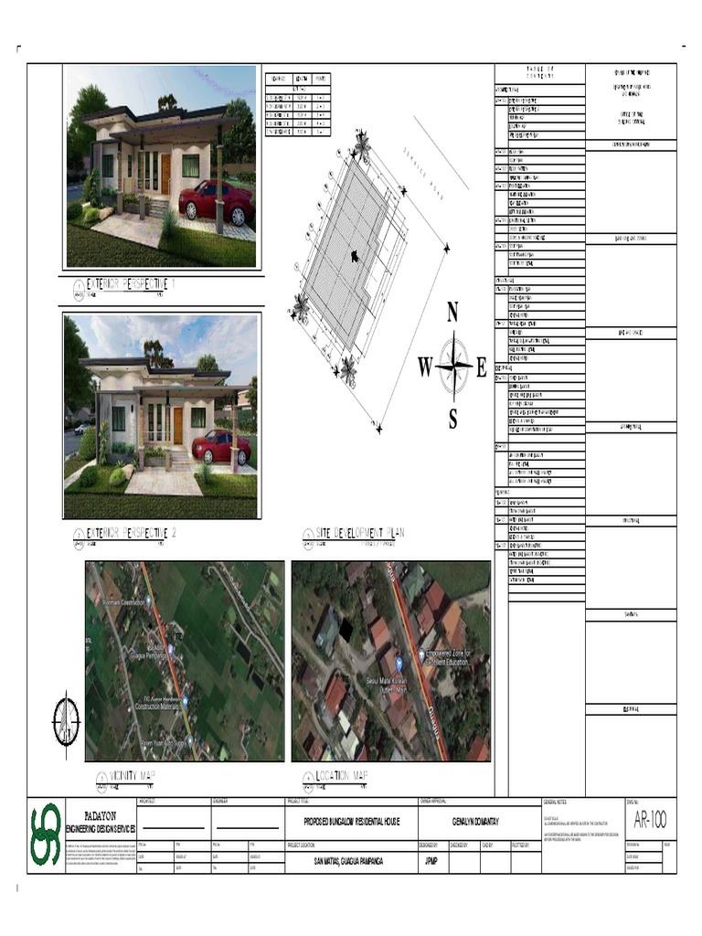 Proposed Bungalow House Plan PDF | PDF